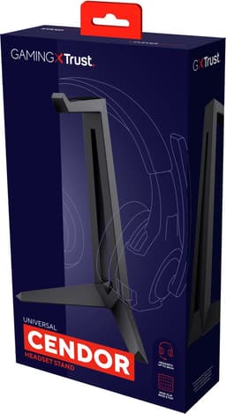 Trust GXT 260 Cendor - Headset standaard - Koptelefoon houder - Gaming headset houder - Zwart — thumbnail 2