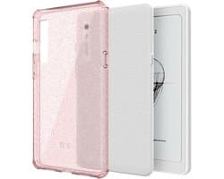 TUDIA SKN Clear Ontworpen voor Onyx Boox Palma 2 Case Back Cover, [Versterkte Hoeken] Schokbestendig Slank Anti-Vergelend Siliconen Gel Transparante Achterkant Lichtgewicht Grip TPU Bumper Roze Glitter