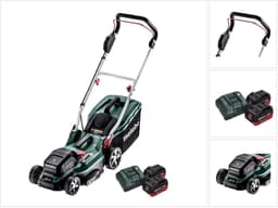 Metabo RM 36-18 LTX BL 36 Accu grasmaaier 36 V ( 2x 18 V ) LTX Brushless + 2x accu 10.0 Ah + lader — thumbnail 1