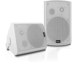 Pyle Bluetooth Luidsprekersysteem - Draadloos Bluetooth Speakers - Binnen- of Buiten- Plafondluidsprekers- Wit