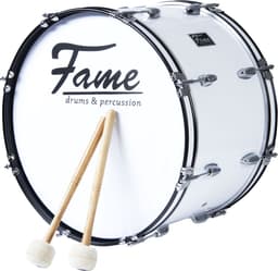 Fame Marching basDrum 18"x12", met Tragegordel & Beater - Marching bass drum — thumbnail 2