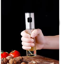 Premium Oliespray voor Airfryer!Oliespray/Oliespuitfles RVS & Glas – Herbruikbare Olie Spray – Fijne Verneveling voor Koken, BBQ, Salades, Bakken- Koken– Navulbare Oliedispenser 100ml – Lekvrij & Transparant, Verstuiver olie Keuken, Restaurant — thumbnail 3
