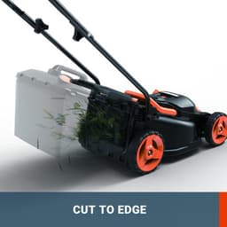 Accugrasmaaier - Professionele Grasmaaiers - Gazontrimmer - Maaibreedte 34cm - Krachtige Borstelloze Motor - 2 x 4.0Ah Accu - 40V - Ideaal voor Tuinen tot 460 m² - 37 x 126.7 x 95 cm - Zwart — thumbnail 5