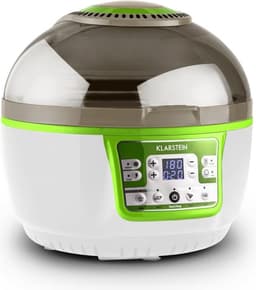 VitAir Turbo hetelucht friteuse groen-wit 1400w grillen bakken 9l — thumbnail 1