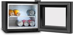Klarstein Mini-Koelkast Frosty 10L 65W Zwart - Minikoelkast Drankkoeler Hotelkoelkast,8L 30 dB - voor Hotelkamer voor Kantoor voor Slaapkamer - LED-Binnenverlichting Glasdeur Stil - Mini Fridge - Kleine Koelkast - Compact Koelkast — thumbnail 10