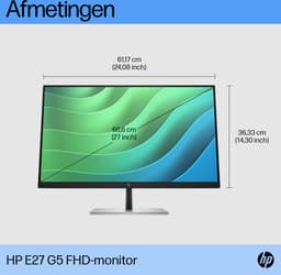 HP Elitedisplay E27 G5 - Full HD IPS Monitor - 27 inch — thumbnail 13