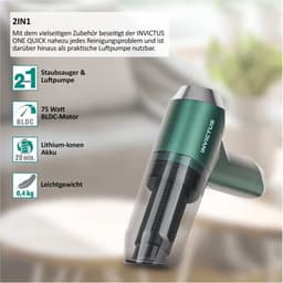 Accu-handstofzuiger 13-delig draadloos 3-in-1 mini-autostofzuiger - voor auto - keuken - toetsenbord - dierenharen - vacuümpomp - blazer — thumbnail 5