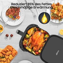XL Heteluchtfriteuse 6,5L - Gezond Koken met 8 Voorgeprogrammeerde Functies — thumbnail 4
