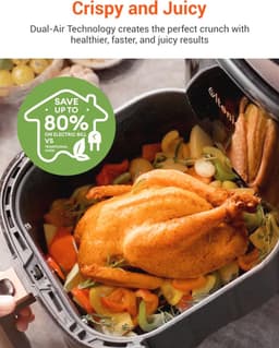 Airfryer 5L Met 11 Voorgeprogrammeerde Programma's - Slimme Heteluchtfriteuse Met Aanraakscherm, Wifi En Receptenapp — thumbnail 2