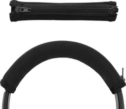 kwmobile cover voor koptelefoon hoofdband - geschikt voor AudioTechnica ATH-S200BT / ATH-S220BT - Koptelefoon band hoes van neopreen - In zwart — thumbnail 5