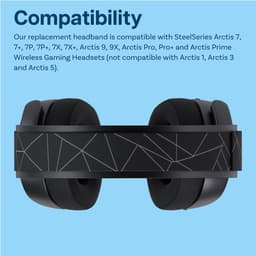 Vervangende Hoofdband voor SteelSeries Arctis 7 / Arctis 9 / Arctis Pro & Arctis Prime Wireless Gaming Hoofdtelefoon en Meer van MMOBIEL – Flexibele Stoffen Hoofdband – Hoofdtelefoon Vervangende Band — thumbnail 5