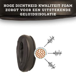 Somstyle Oorkussens Geschikt Voor Sennheiser HD 4.40BT, HD 4.50BT, HD 350, HD 400S & 458BT - 2 Stuks - Gel - Zwart — thumbnail 2