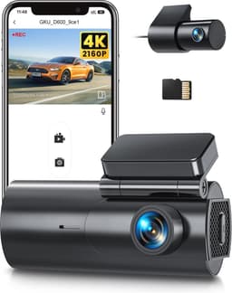 4K Dual Dashcam voor Auto met Nachtzicht en WiFi - Inclusief 64GB SD-Kaart — thumbnail 2