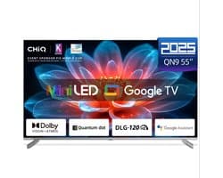 CHiQ M55QN9G - Smart TV 55 Inch - 4K Mini LED - QLED Smart TV - Google TV 5.0 - Dolby Vision - 2025