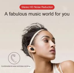 Draadloze Oordopjes Bluetooth 5.3 Hoofdtelefoon - E6S - Touch Control Oordopjes Met Microfoon - Met led percentage indicator - Zwart - Earphone - Koptelefoon - Gaming Headset - Sport Oordopjes — thumbnail 3