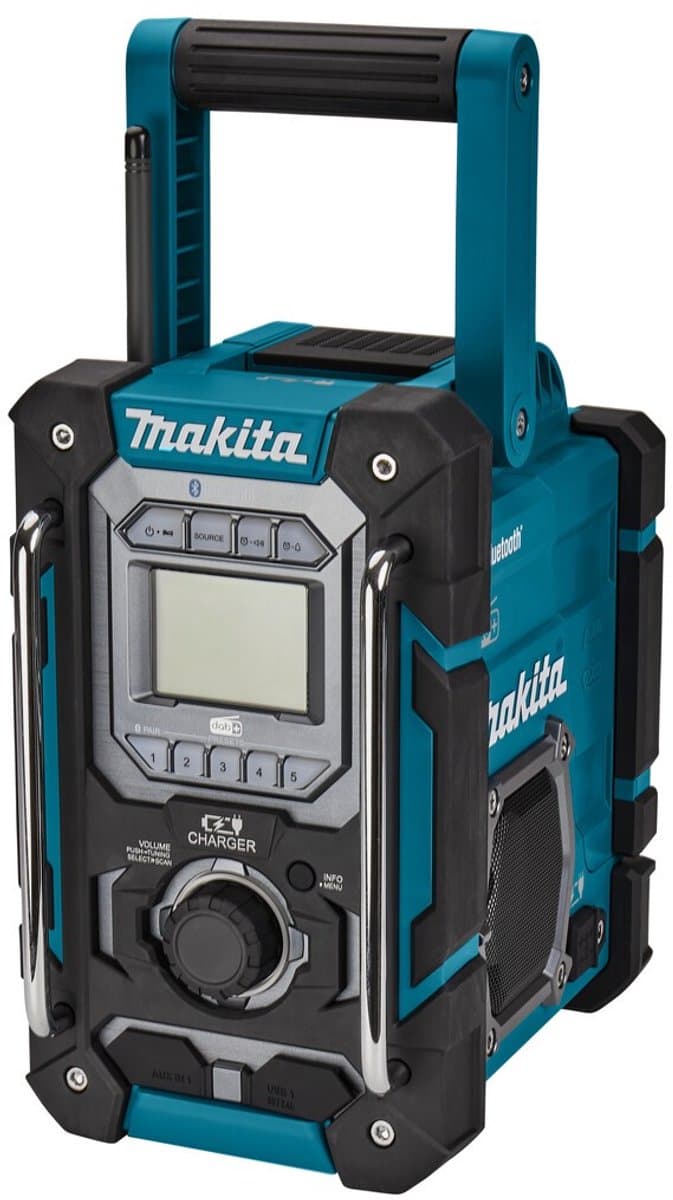 Makita DMR301 bouwradio met laadfunctie FM DAB/DAB+ Bluetooth voor 18V LXT en 12V CXT accus — afbeelding 1