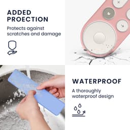 kwmobile hoes geschikt voor Google TV Streamer 4K - Siliconen anti-slip hoes voor afstandsbediening in oudroze — thumbnail 2