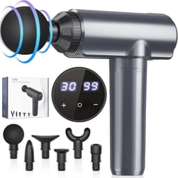 Professioneel Massagepistool met 30 Snelheidsinstellingen en 6 Massagekoppen voor Diepe Spierverlichting — thumbnail 1