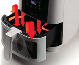 Ariete 4626/03 Enkel 6 l Vrijstaand 1300 W Heteluchtfriteuse Zwart — thumbnail 4