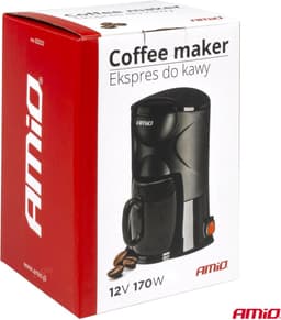 AMiO Koffiezetapparaat Auto Koffiezetter met Mok (24v/250w) Zwart met Autostekker Sigarettenaanstekerplug — thumbnail 5