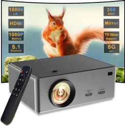 Draagbare Beamer ondersteunt 4K 170 inch Full HD thuisbioscoop 500 Ansi lumen wifi-Bluetooth-projector met populaire zoekwoorden toegevoegd Jumbotron Beamer. — thumbnail 1