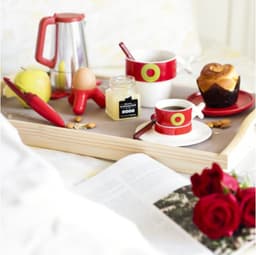 Vice Versa Caffeina Cafetière - 2 Kops - Rood — thumbnail 3