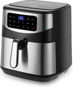 Swiss Pro+ - Airfryer 10L XXXL - Zwart - SP-AF10L - Intelligente Heteluchtfriteuse Digitaal- 10L - XXXL - New Model 2026 - Touchscreen - TURBO Opwarmen - Piano Black - zwart - 10 liter — thumbnail 8