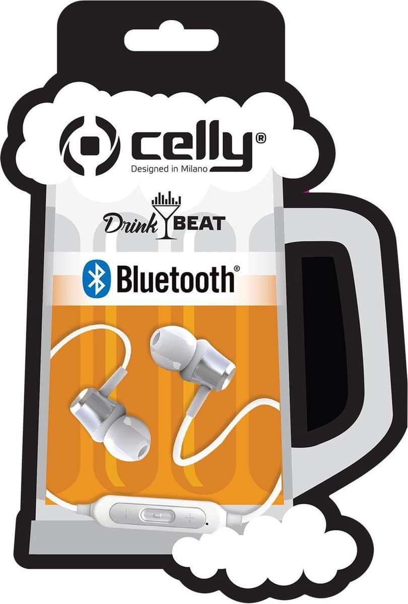 Celly - DrinkBeat In-Ear Koptelefoon Bluetooth - Kunststof - Multicolor — afbeelding 1