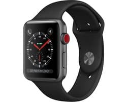 Apple Watch Series 3 - Smartwatch - GPS + Cellular - 38mm - Spacegrijs