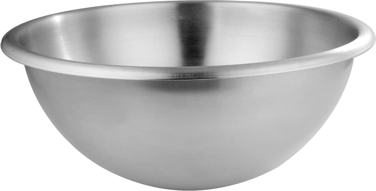 Deegkom RVS - Mengkom Groot - Grote hoeveelheden bereiden - Matte binnenkant - 40 cm 164 L - Zilverkleurig — afbeelding 1