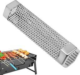Rookbuis Grill - Pellet Smoker - Barbecue smaak - Roestvrij staal - 15.7 x 5.5 cm - Zilverkleurig — thumbnail 1