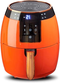 Airfryer Oven - Heteluchtfriteuse - Gezond Koken - Automatische Pauze - 5.5 Liter - Oranje — thumbnail 1