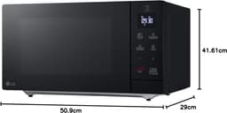 Magnetron met grill - Combimagnetron - Snel eten bereiden - 30 liter capaciteit - 1000 watt vermogen - Zwart — thumbnail 2