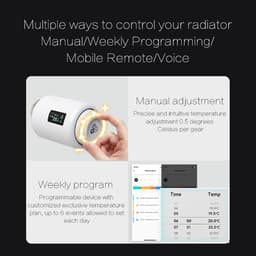 Slimme Wifi Radiator Thermostaat - Directe Programmering & Spraakbesturing (Alexa/Google) — thumbnail 3
