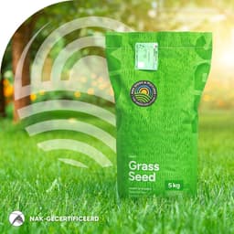 Graszaad onderhoudsarm gazon - Gazonmix robotmaaier - Snel groen gazon - Vlotte opkomst trage groei - 15 kg - Groen — thumbnail 2