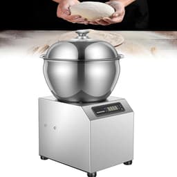 Professionele Kneedmachine - Verticale Mixer - Deeg Maken - Dubbele Rotatie - 8 kg Capaciteit - Zilverkleurig — thumbnail 1
