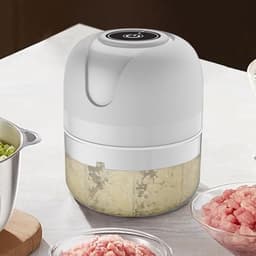 Groente Hakker - USB Oplaadbare Keuken kleine Foodprocessor | Draagbare Elektrische Keukenmachine, Keukengadget Voor Vlees Noten Ui Gember Peper Gehakt - Fijngehakt — thumbnail 3