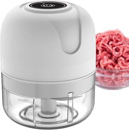 Groente Hakker - USB Oplaadbare Keuken kleine Foodprocessor | Draagbare Elektrische Keukenmachine, Keukengadget Voor Vlees Noten Ui Gember Peper Gehakt - Fijngehakt — thumbnail 1