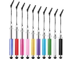 Pack of 10 Mini Stylus Pen - High-Precision Touch Screen Stylus Pens - Short Stylus Sets for All Smartphones - Mobile Phones - Tablets - Universal Touch Screen Devices - Perfect for Drawing and Writing