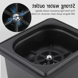Stainless Steel Multi Angle Bottle Washer voor Eenvoudig Schoonmaken van Glazen en Bekers in Keuken en Bar — thumbnail 2