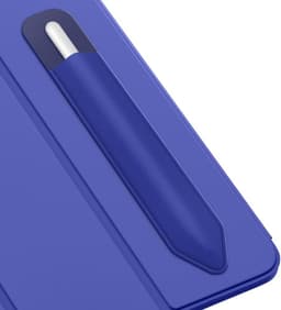 Pencil Holder Sticker voor Apple Pencil Pro en 1st/2nd Generatie, Elastische Pocket Pouch voor iPad, Adhesieve Sleeve voor Stylus Pennen, Donkerblauw — thumbnail 1