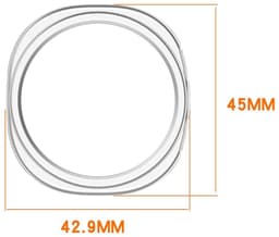 Hard Plastic Bumper Hoesje Transparant Geschikt voor Samsung Galaxy Watch 8 40MM — thumbnail 3