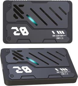 Externe Harde Schijf - Draagbare Opslag - Bestanden Opslaan - RGB Verlichting - 1 TB - Zwart — thumbnail 1