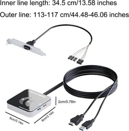 PC Power Knop - Externe Start - Computer Starten - 5Gbps Hoge Snelheid - 8x8x2 cm - Zwart — thumbnail 7