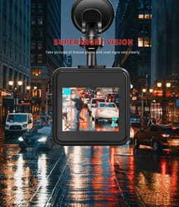 Dash Cam Voorkant - Auto Rijcamera - Rijomstandigheden Registreren - 170 Graden Groothoek - 2 Inch Scherm - Zwart — thumbnail 4