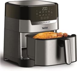 Heteluchtfriteuse Grill - Airfryer Frituurpan - Gezond Koken - 2-in-1 Technologie - 42 Liter - Zwart — thumbnail 5