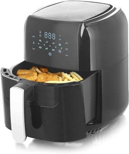 Heteluchtfriteuse - Airfryer Digitale Fritteuse - Gezond Frituren - XXL Inhoud - 5.5 Liter - Zwart — thumbnail 2