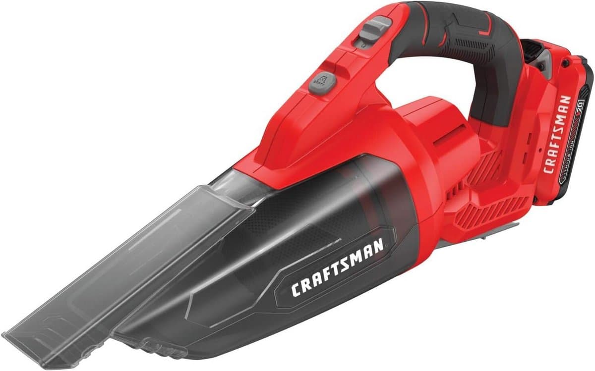 Handstofzuiger - Kleine stofzuiger - Auto schoonmaken - Sterke zuigkracht - 45.4 x 19.6 cm - Rood — afbeelding 1