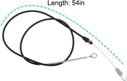 Dailygoods- Tractie Controle Kabel 54" - Compatibel met Exmark/Toro - Roestvrij/Stijve Staalkabel - OEM 137-4758 - Voor Maaier - Soepele Installatie - Maaikabel — thumbnail 5