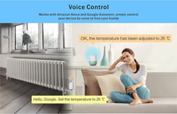 Zigbee Thermostaat Klep - Radiatorregelaar Slim - Energie Besparen - Wekelijks Programmeerbaar - 58.4x58.4x97mm - Wit — thumbnail 4